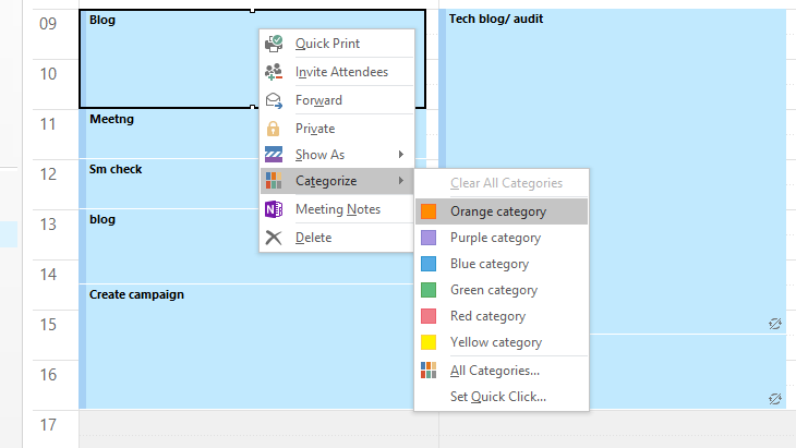 Colour Code Events in your Outlook Calendar Lucidica IT Support