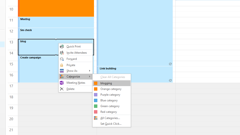 Colour Code Events in your Outlook Calendar Lucidica IT Support