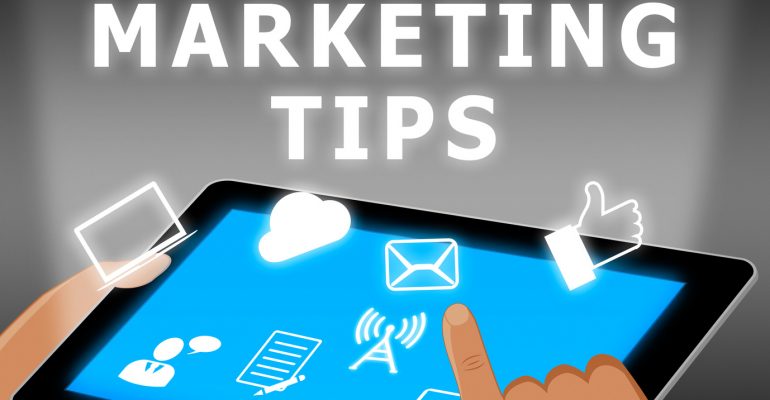 Marketing Tips Shows EMarketing Advice 3d Illustration