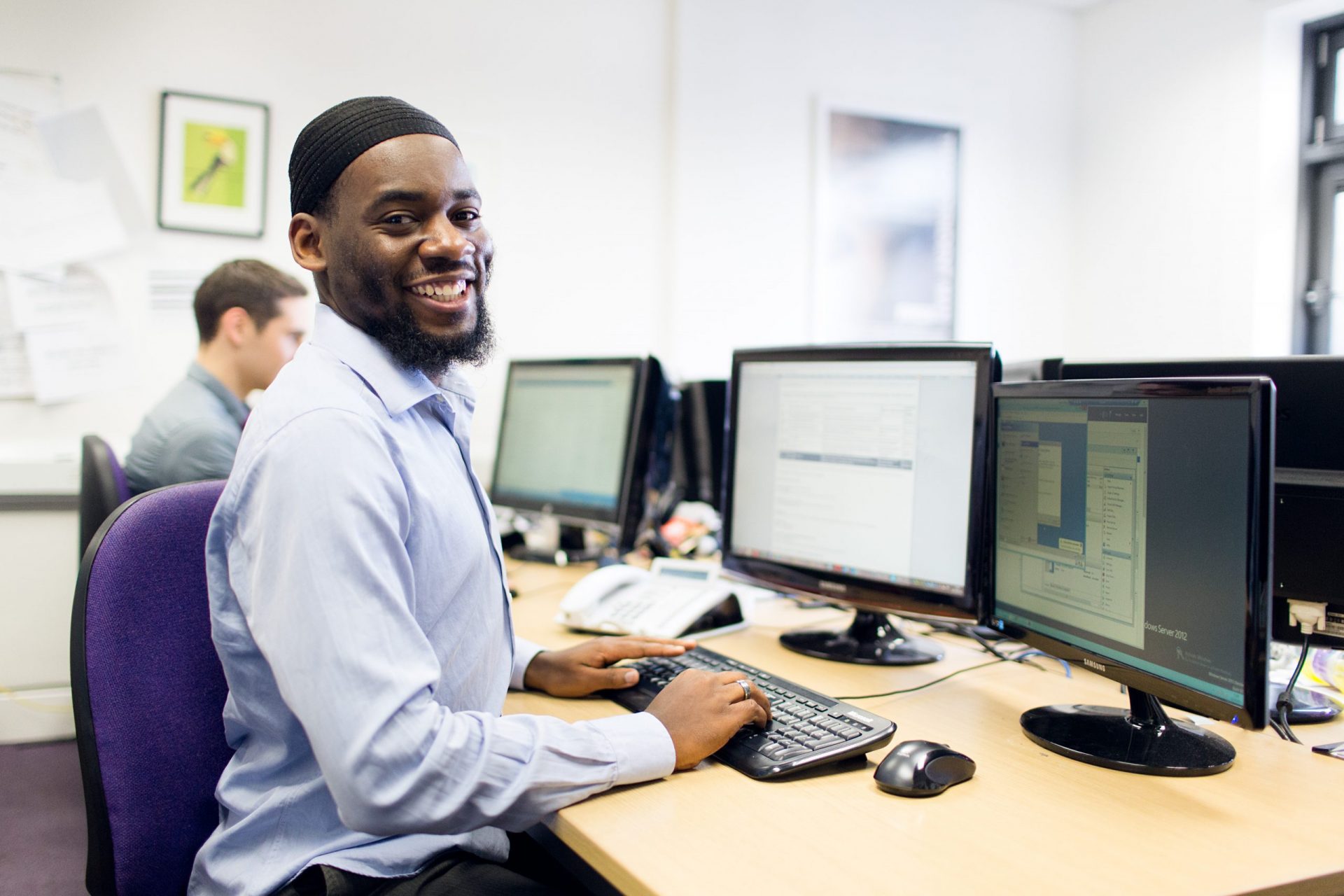 It support london - Lucidica engineer working on systems