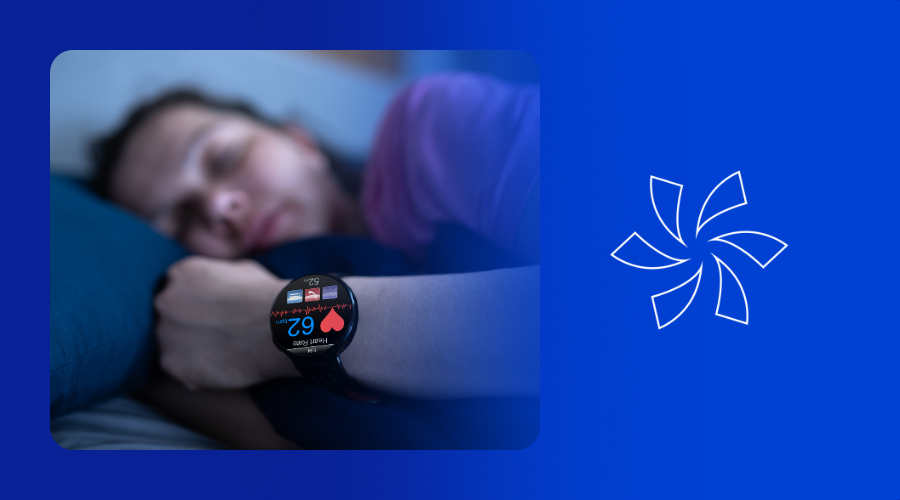 man-sleeping-with-watch-to-track-his-heart-rate