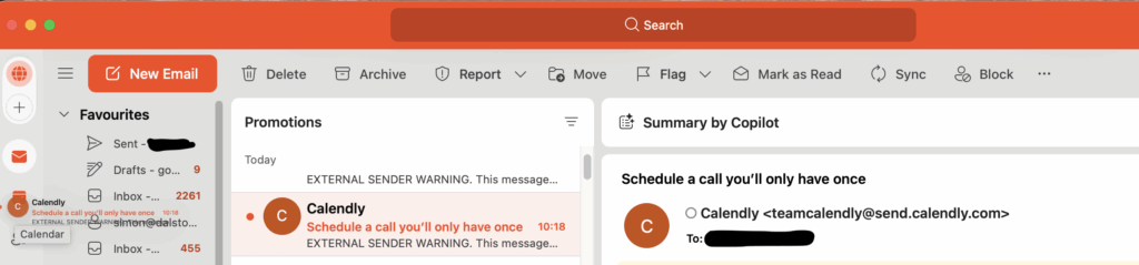 Dragging Emails into Your Calendar in Outlook
